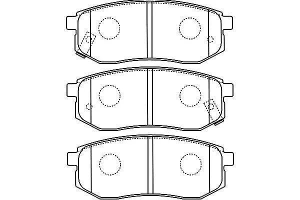 BP-3035 KAVO PARTS Комплект тормозных колодок, дисковый тормоз (фото 1)