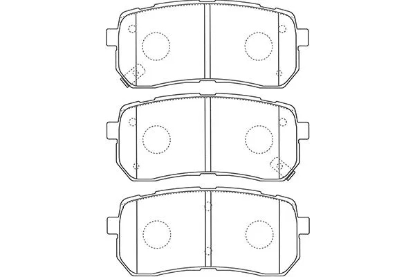 BP-3036 KAVO PARTS Комплект тормозных колодок, дисковый тормоз (фото 1)