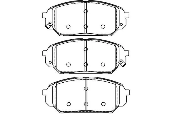 BP-3038 KAVO PARTS Комплект тормозных колодок, дисковый тормоз (фото 1)