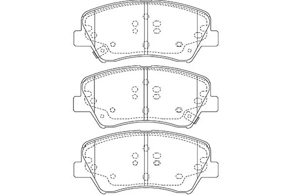 BP-3047 KAVO PARTS Комплект тормозных колодок, дисковый тормоз (фото 1)