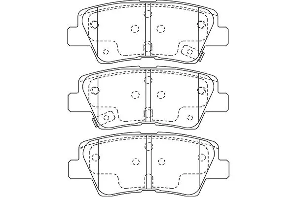 BP-3048 KAVO PARTS Комплект тормозных колодок, дисковый тормоз (фото 1)