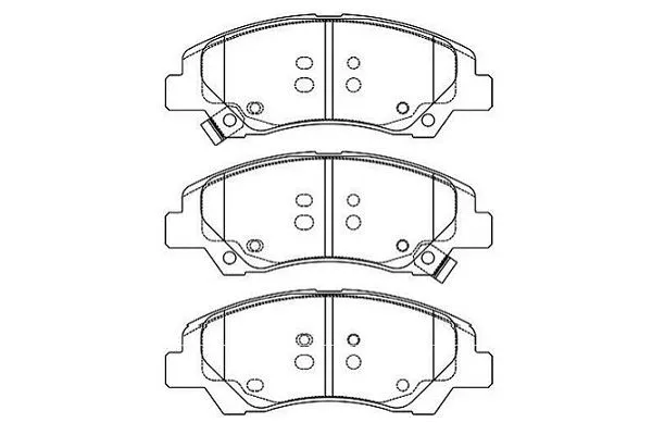 BP-3052 KAVO PARTS Комплект тормозных колодок, дисковый тормоз (фото 1)