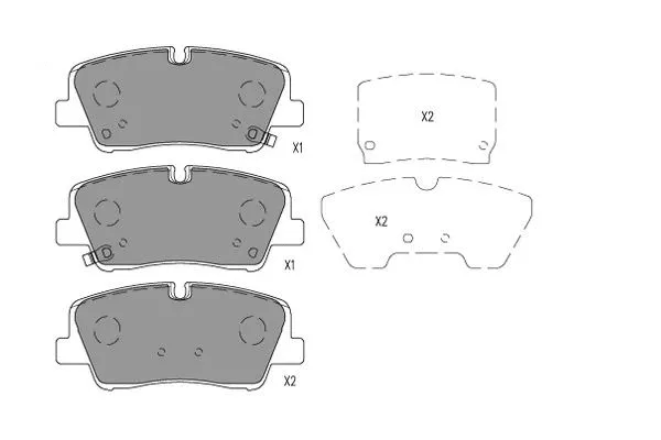 BP-3058 KAVO PARTS Комплект тормозных колодок, дисковый тормоз (фото 1)