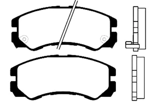 BP-3501 KAVO PARTS Комплект тормозных колодок, дисковый тормоз (фото 1)