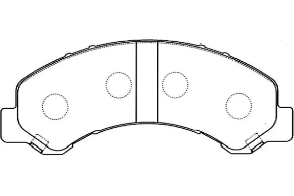 BP-3512 KAVO PARTS Комплект тормозных колодок, дисковый тормоз (фото 1)