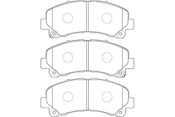 BP-3517 KAVO PARTS Комплект тормозных колодок, дисковый тормоз (фото 1)