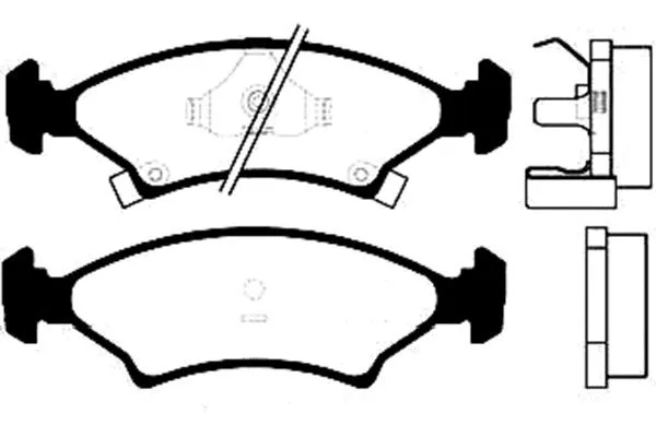 BP-4001 KAVO PARTS Комплект тормозных колодок, дисковый тормоз (фото 1)