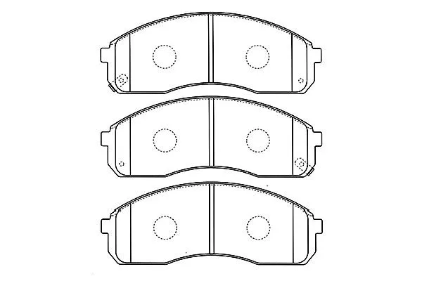 BP-4008 KAVO PARTS Комплект тормозных колодок, дисковый тормоз (фото 1)