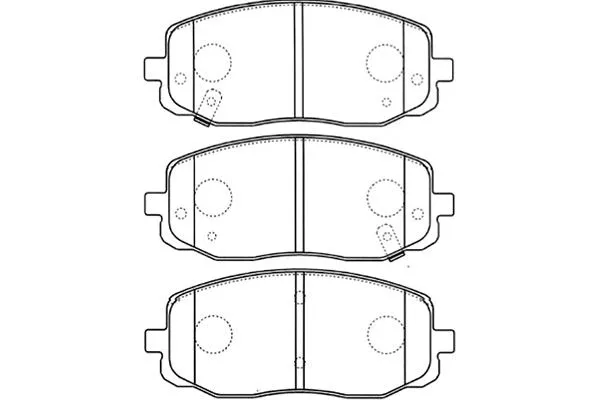 BP-4015 KAVO PARTS Комплект тормозных колодок, дисковый тормоз (фото 1)