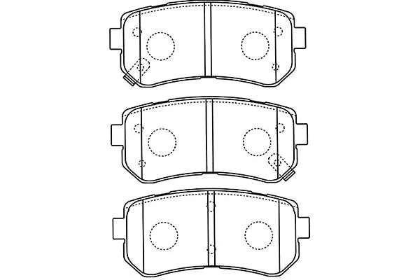 BP-4018 KAVO PARTS Комплект тормозных колодок, дисковый тормоз (фото 1)