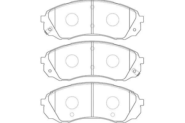 BP-4022 KAVO PARTS Комплект тормозных колодок, дисковый тормоз (фото 1)