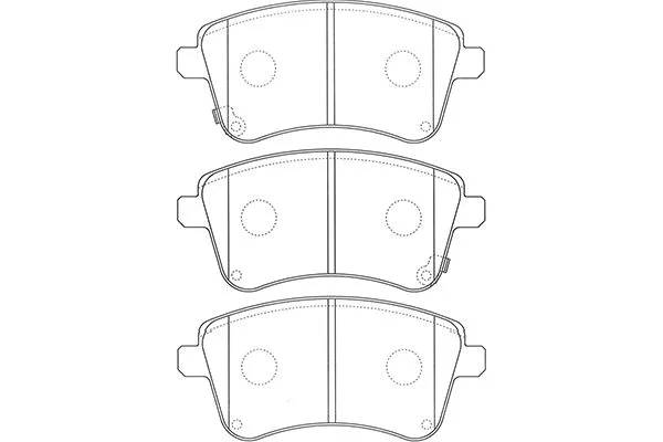 BP-4025 KAVO PARTS Комплект тормозных колодок, дисковый тормоз (фото 1)