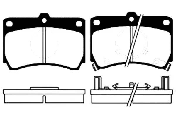 BP-4507 KAVO PARTS Комплект тормозных колодок, дисковый тормоз (фото 1)