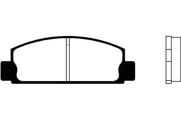 BP-4508 KAVO PARTS Комплект тормозных колодок, дисковый тормоз (фото 1)