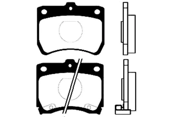 BP-4511 KAVO PARTS Комплект тормозных колодок, дисковый тормоз (фото 1)