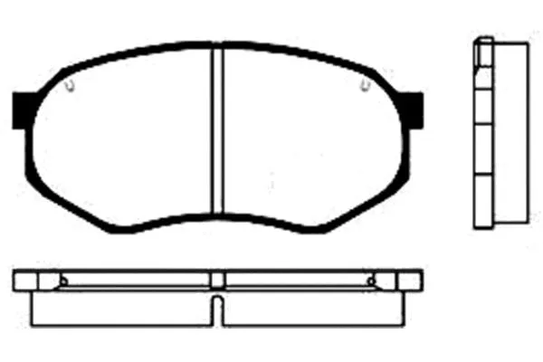 BP-4515 KAVO PARTS Комплект тормозных колодок, дисковый тормоз (фото 1)