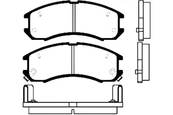 BP-4516 KAVO PARTS Комплект тормозных колодок, дисковый тормоз (фото 1)