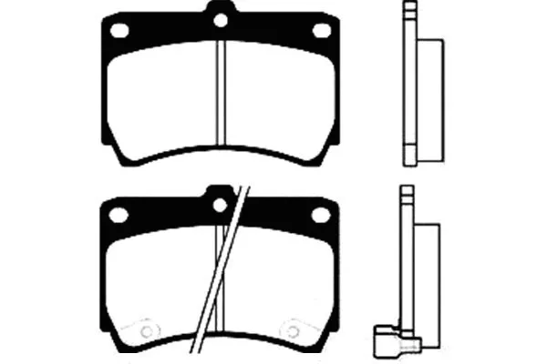 BP-4517 KAVO PARTS Комплект тормозных колодок, дисковый тормоз (фото 1)