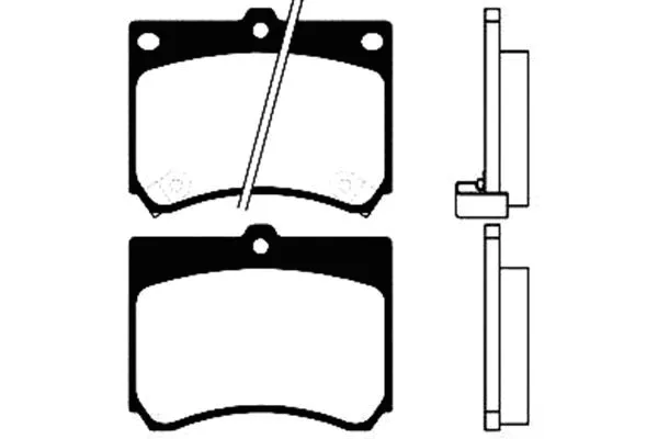 BP-4518 KAVO PARTS Комплект тормозных колодок, дисковый тормоз (фото 1)