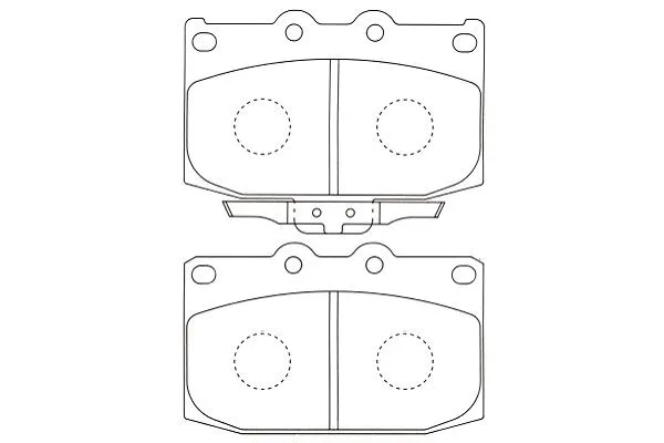 BP-4530 KAVO PARTS Комплект тормозных колодок, дисковый тормоз (фото 1)