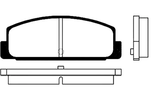 BP-4534 KAVO PARTS Комплект тормозных колодок, дисковый тормоз (фото 1)
