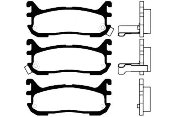 BP-4541 KAVO PARTS Комплект тормозных колодок, дисковый тормоз (фото 1)