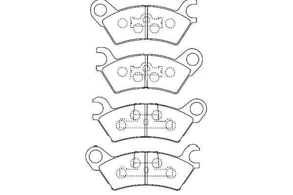 BP-4547 KAVO PARTS Комплект тормозных колодок, дисковый тормоз (фото 1)