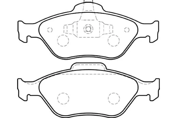 BP-4554 KAVO PARTS Комплект тормозных колодок, дисковый тормоз (фото 1)