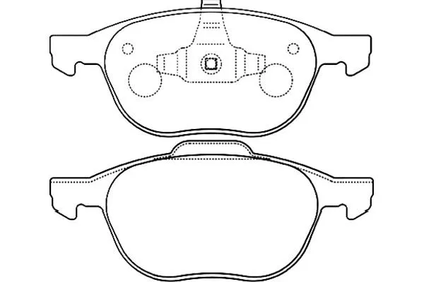 BP-4555 KAVO PARTS Комплект тормозных колодок, дисковый тормоз (фото 1)