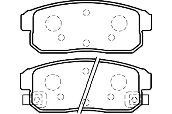 BP-4559 KAVO PARTS Комплект тормозных колодок, дисковый тормоз (фото 1)