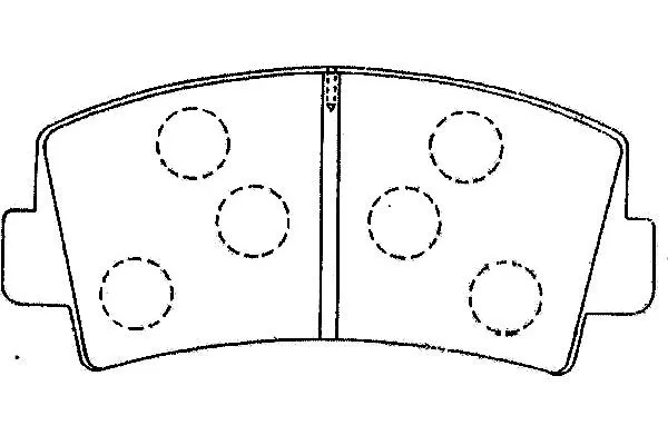 BP-4565 KAVO PARTS Комплект тормозных колодок, дисковый тормоз (фото 1)