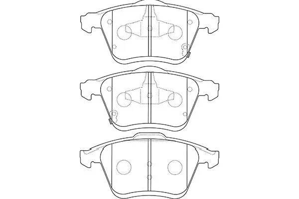 BP-4566 KAVO PARTS Комплект тормозных колодок, дисковый тормоз (фото 1)