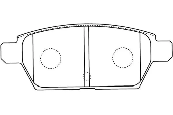 BP-4568 KAVO PARTS Комплект тормозных колодок, дисковый тормоз (фото 1)