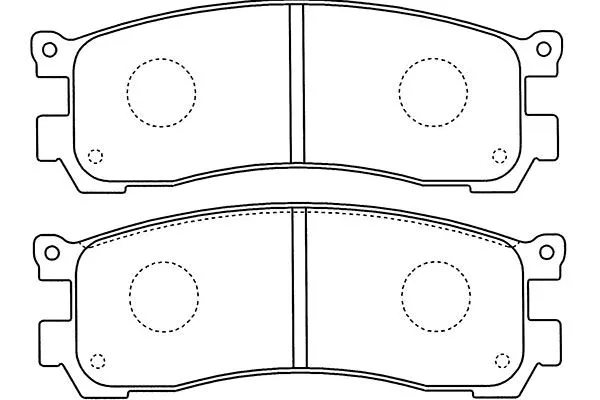 BP-4571 KAVO PARTS Комплект тормозных колодок, дисковый тормоз (фото 1)