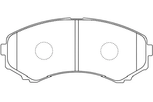 BP-4575 KAVO PARTS Комплект тормозных колодок, дисковый тормоз (фото 1)