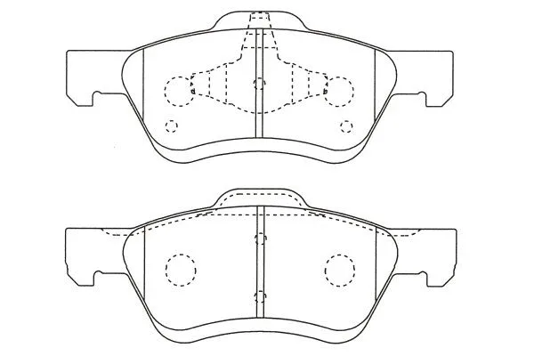 BP-4577 KAVO PARTS Комплект тормозных колодок, дисковый тормоз (фото 1)