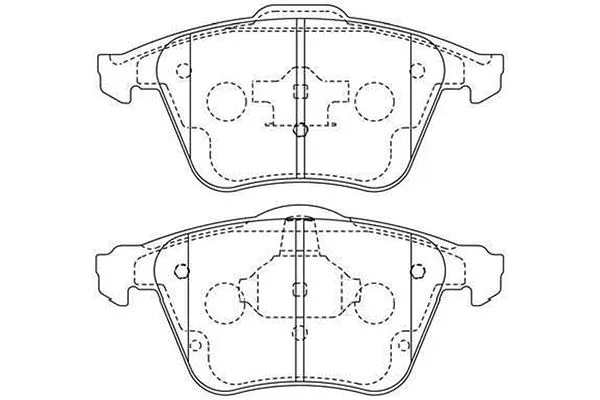 BP-4579 KAVO PARTS Комплект тормозных колодок, дисковый тормоз (фото 1)