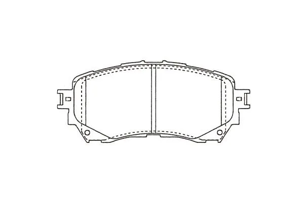 BP-4581 KAVO PARTS Комплект тормозных колодок, дисковый тормоз (фото 1)