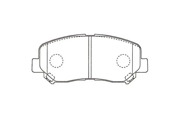 BP-4582 KAVO PARTS Комплект тормозных колодок, дисковый тормоз (фото 1)