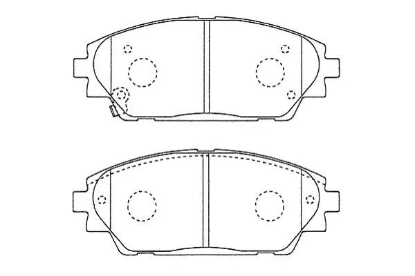 BP-4584 KAVO PARTS Комплект тормозных колодок, дисковый тормоз (фото 1)