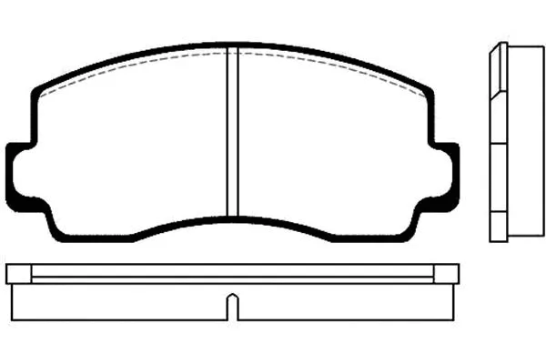 BP-5500 KAVO PARTS Комплект тормозных колодок, дисковый тормоз (фото 1)