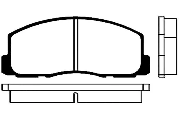 BP-5504 KAVO PARTS Комплект тормозных колодок, дисковый тормоз (фото 1)