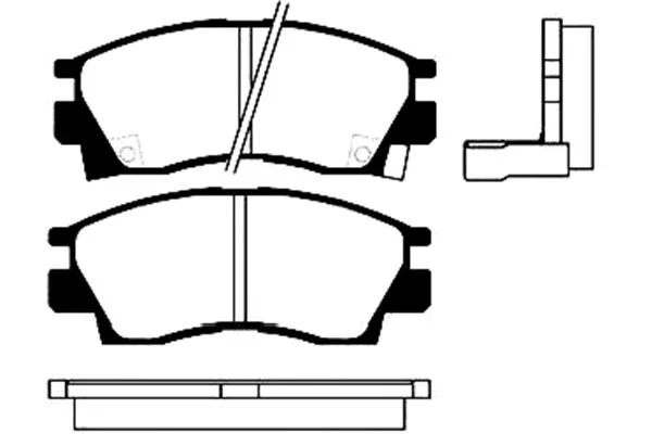 BP-5508 KAVO PARTS Комплект тормозных колодок, дисковый тормоз (фото 1)