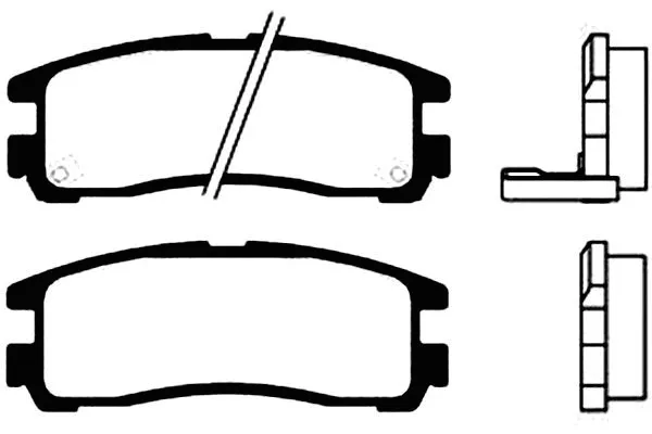 BP-5522 KAVO PARTS Комплект тормозных колодок, дисковый тормоз (фото 1)