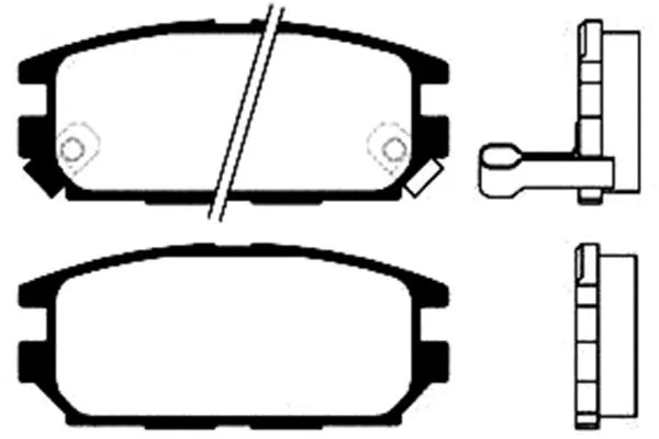 BP-5524 KAVO PARTS Комплект тормозных колодок, дисковый тормоз (фото 1)