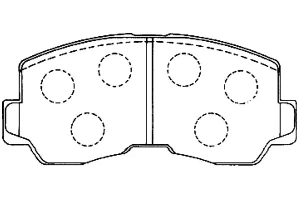 BP-5533 KAVO PARTS Комплект тормозных колодок, дисковый тормоз (фото 1)