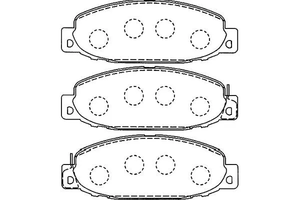 BP-5536 KAVO PARTS Комплект тормозных колодок, дисковый тормоз (фото 1)