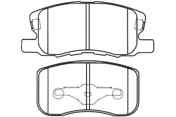 BP-5543 KAVO PARTS Комплект тормозных колодок, дисковый тормоз (фото 1)