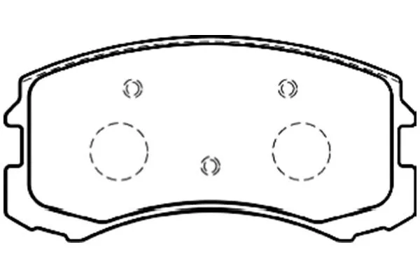 BP-5546 KAVO PARTS Комплект тормозных колодок, дисковый тормоз (фото 1)