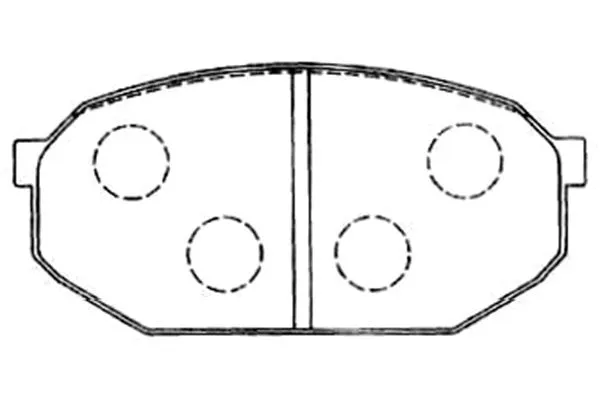 BP-5547 KAVO PARTS Комплект тормозных колодок, дисковый тормоз (фото 1)